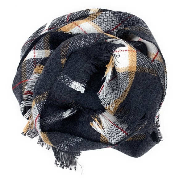 Plaid Blanket Scarf - Picture 3 of 5